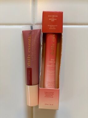 Bath & Body Works Daily Essentials Mineral SPF Eye Cream & Lip Oil NWT